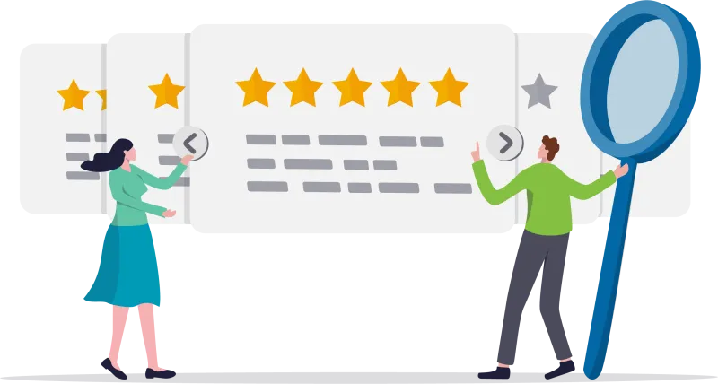 people looking at reviews